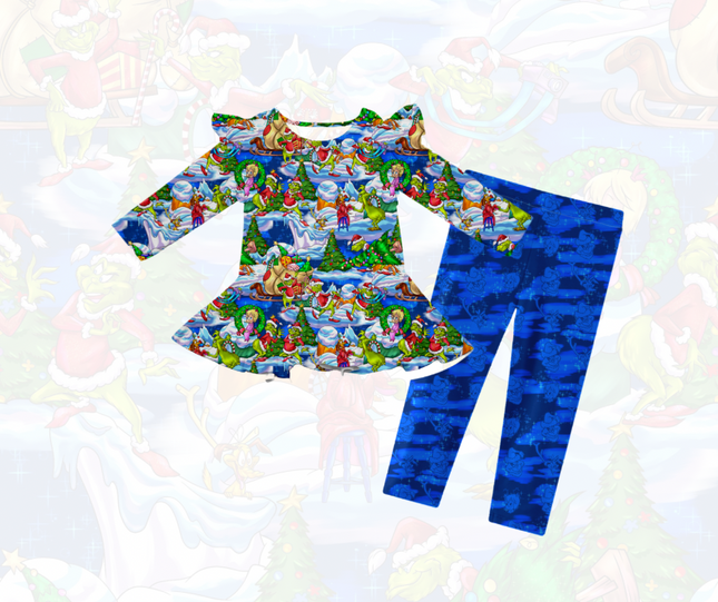 Cheermeister Long Sleeve Peplum Set PREORDER