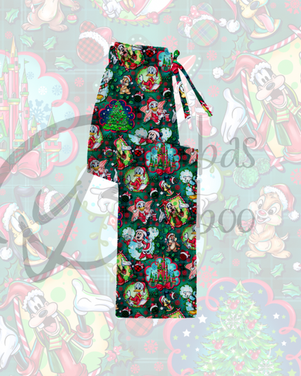Plaid Mickey Straight Leg Pants PREORDER