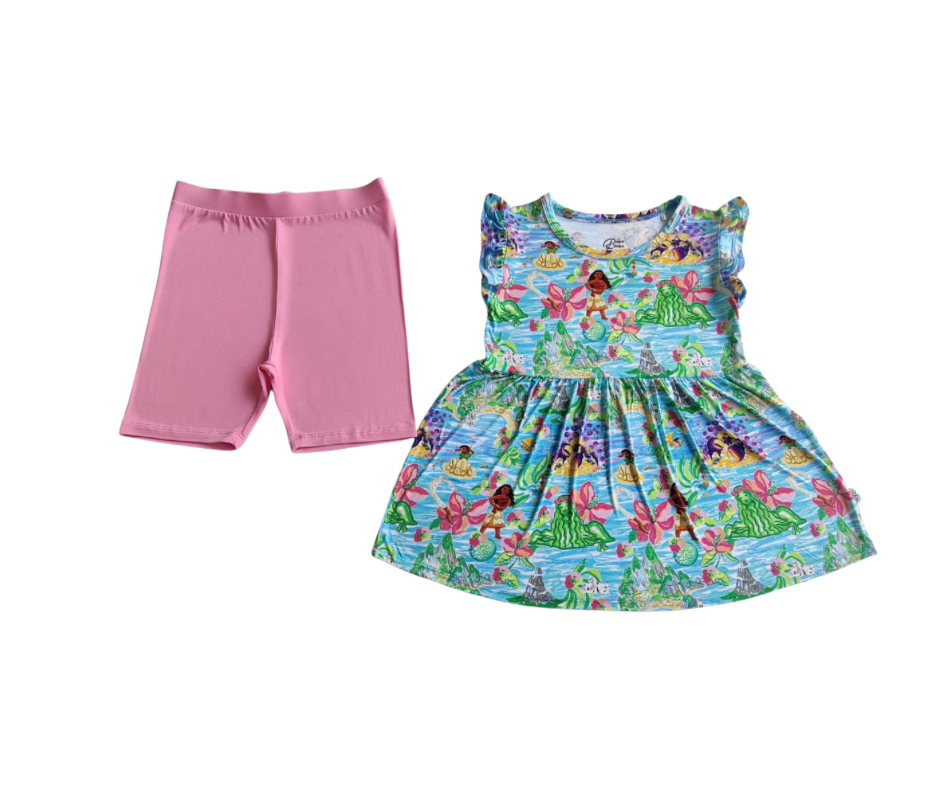 Island Princess Peplum & Shorts Setting