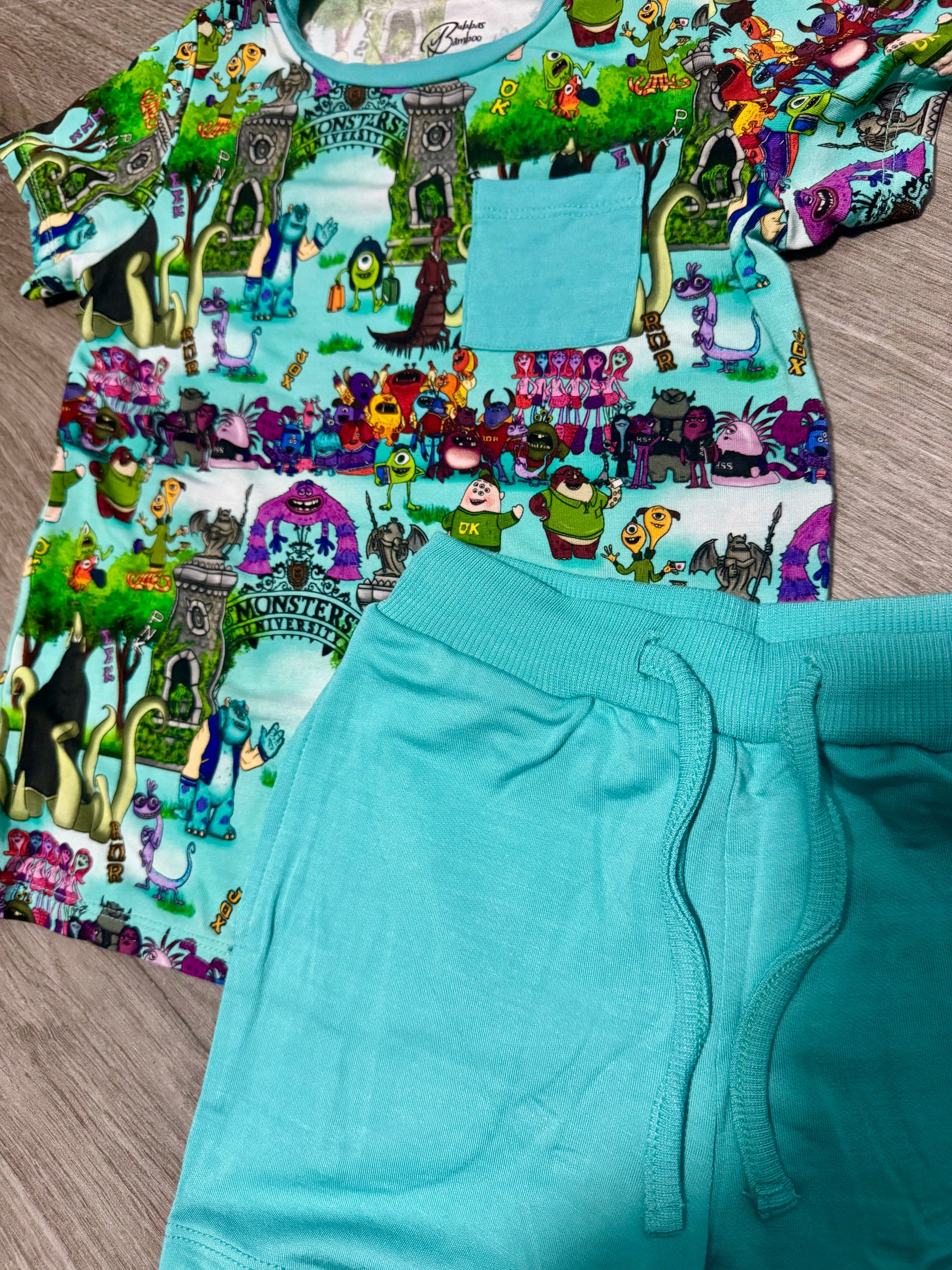 Learning Monsters Pocket Tee & Shorts
