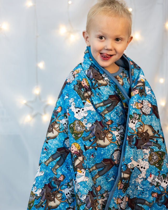 Snowflake Squad 60x60 Quilted Blanket