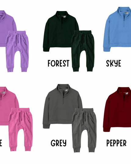 Kids Solid Jogger Set