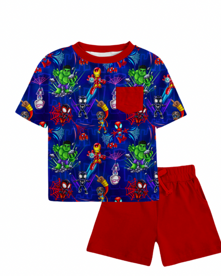 Web Friends Pocket Tee & Shorts