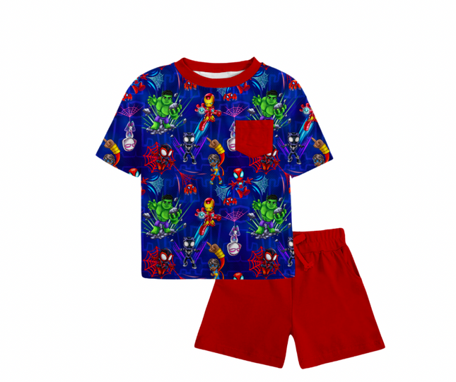 Web Friends Pocket Tee & Shorts