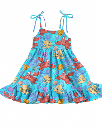 Sea Friends Kids Tie Dress
