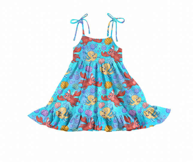 Sea Friends Kids Tie Dress
