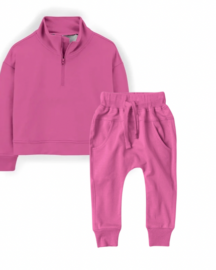 Kids Solid Jogger Set