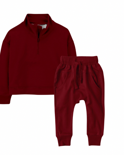 Kids Solid Jogger Set