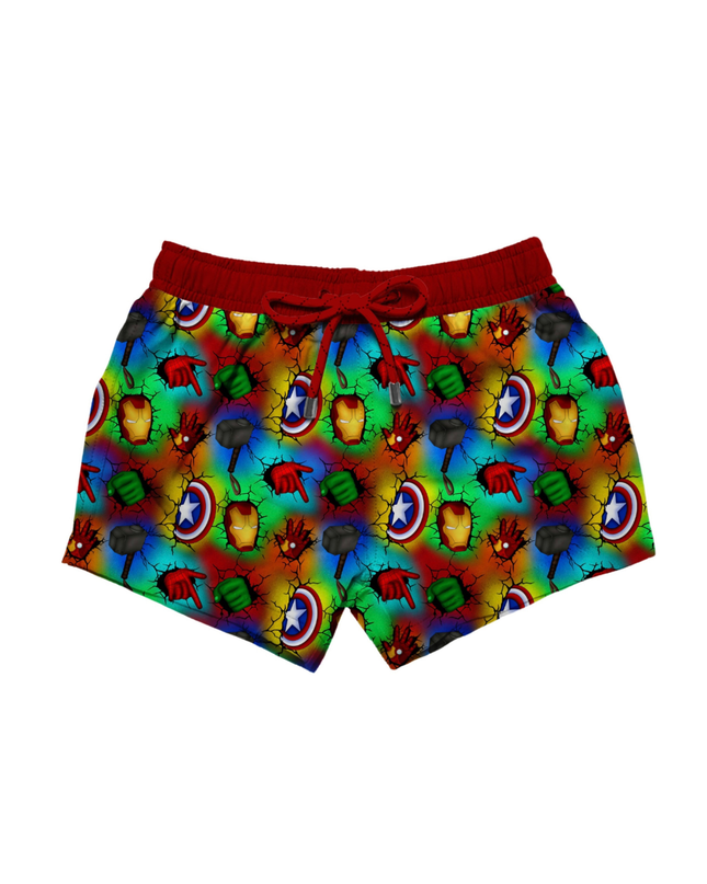Superhero Summer Boys Swim Trunks