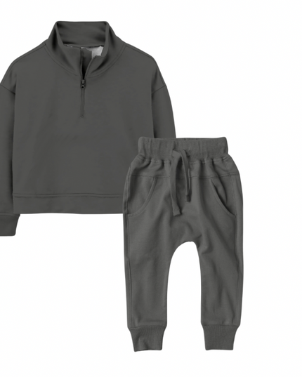 Kids Solid Jogger Set